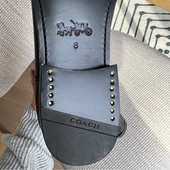 Coach Dalton Chelsea Leather Boots - Black - Picture 9 of 10